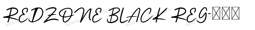REDZONE BLACK REG字体转换